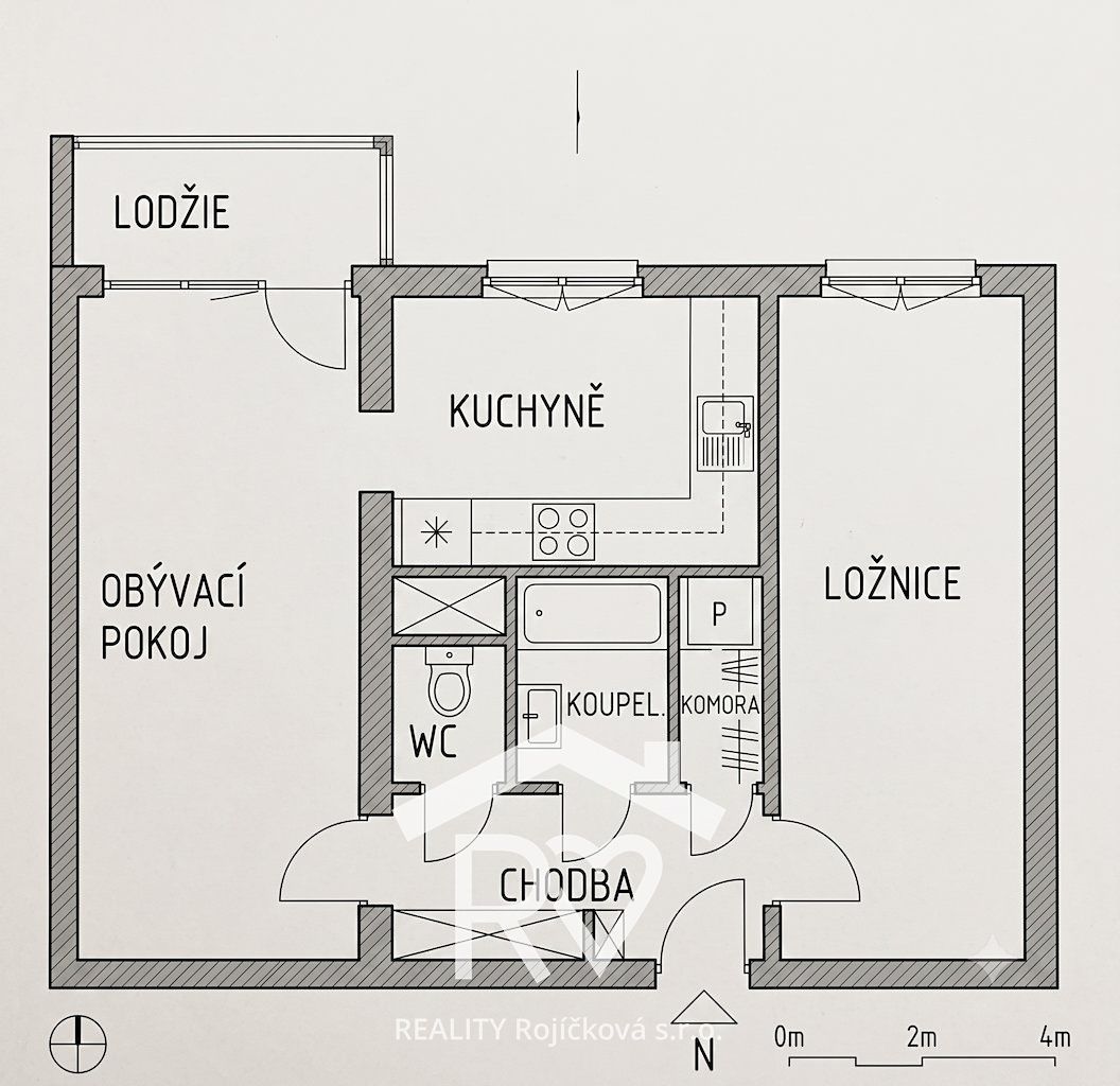 Pronájem bytu 2+1 52 m²