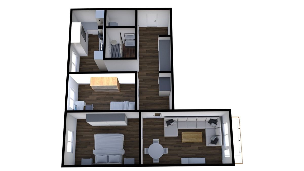 Pronájem bytu 3+1 72 m² – fotografie 4