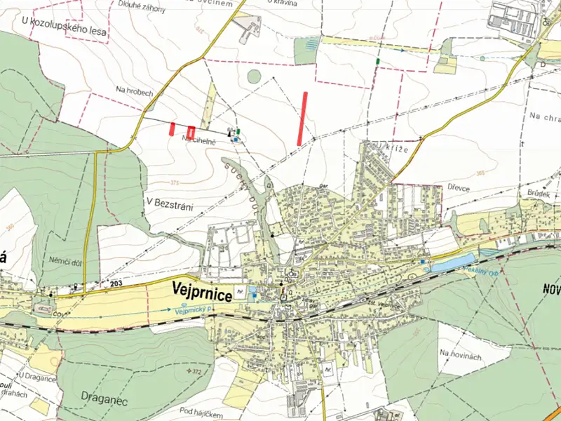 Prodej pole 7399 m², Vejprnice – náhled fotky 3