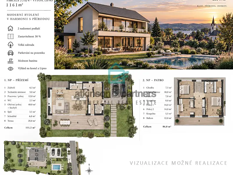 Prodej stavebního pozemku 1161 m², Přední Výtoň – náhled fotky 3