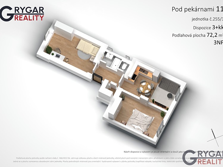 Wohnung 3+kk zum Kauf, 72 m² (19 von 25)