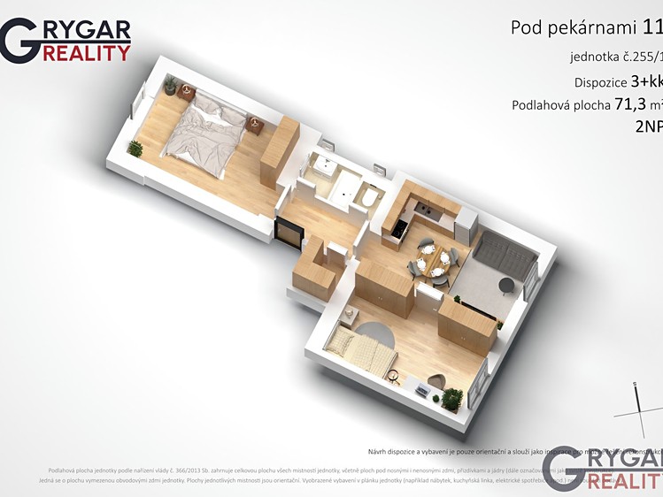Wohnung 3+kk zum Kauf, 71 m² (17 von 23)