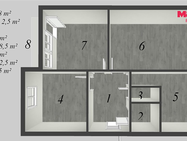 Квартира 3+1 на продаж, 79 м² (26 з 26)