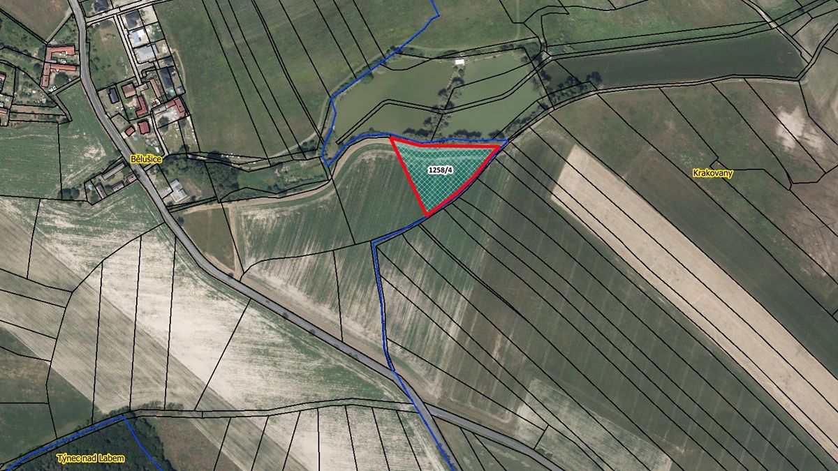 Prodej pozemku 5525 m², Bělušice – fotka 1 z 3
