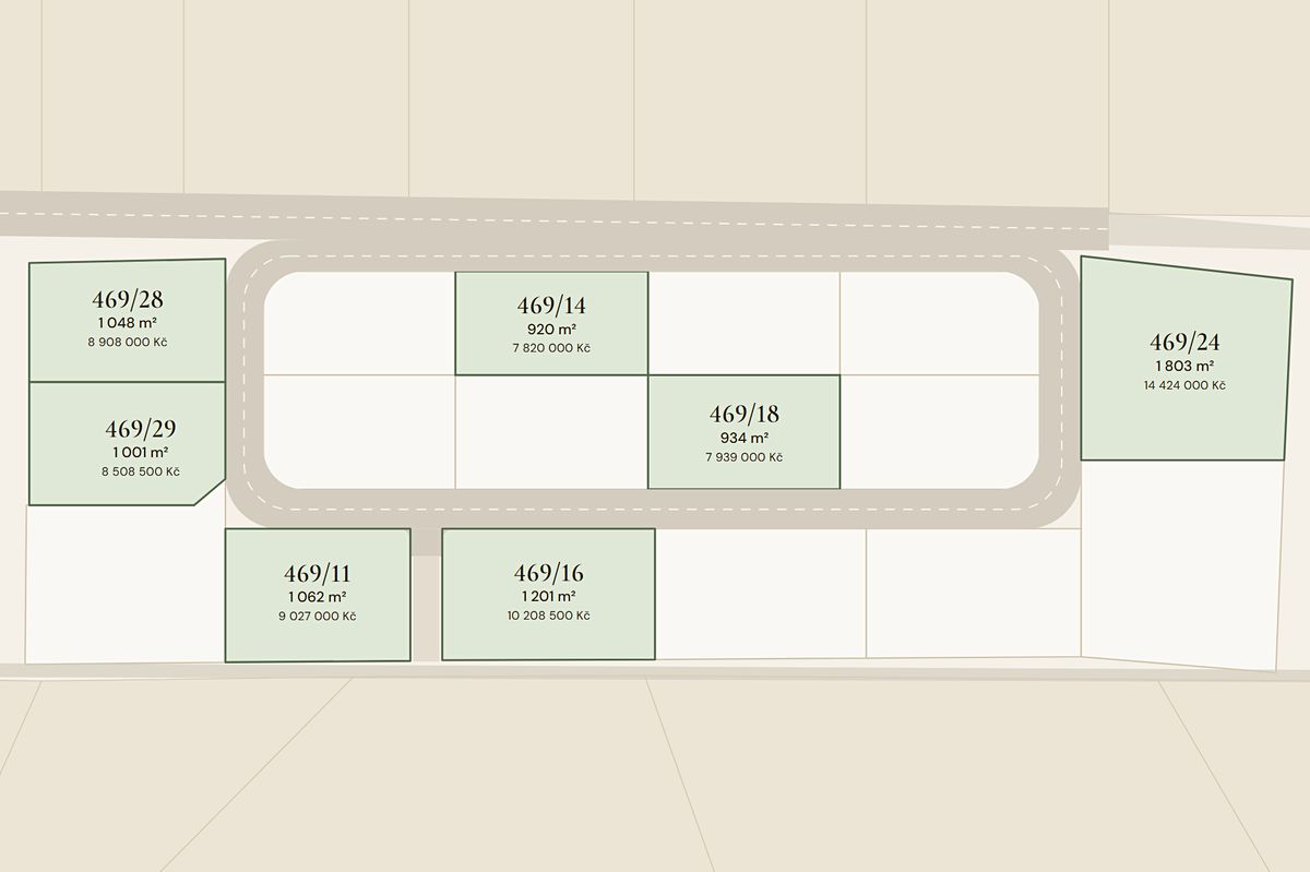 Prodej stavebního pozemku 920 m² – fotografie 2