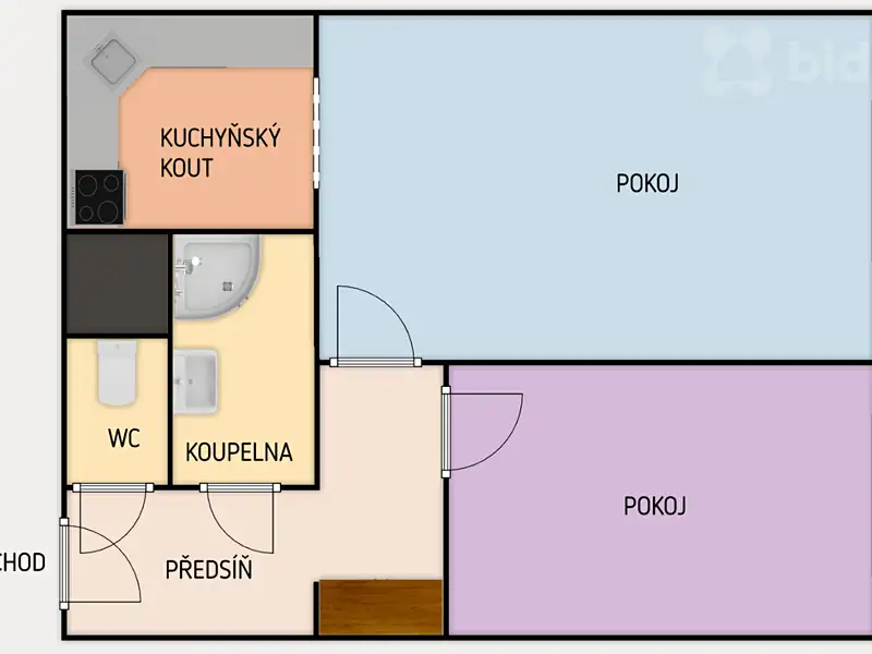 Prodej bytu 2+kk 43 m², Praha – náhled fotky 3