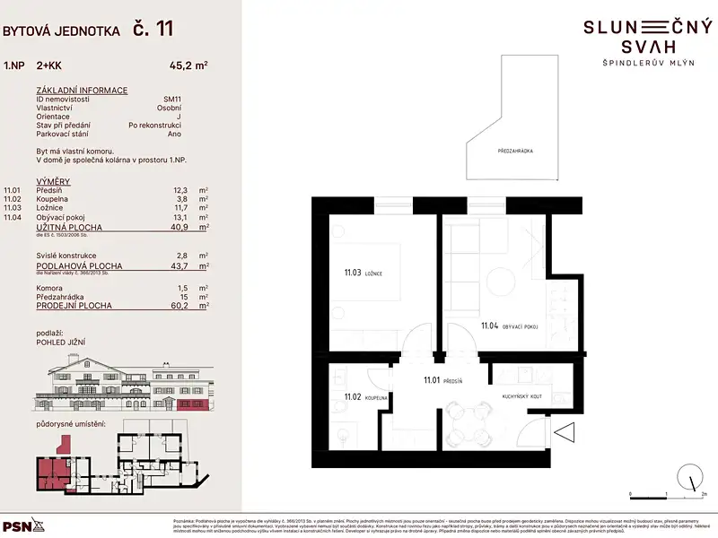 Prodej bytu 2+kk 41 m², Špindlerův Mlýn – náhled fotky 2