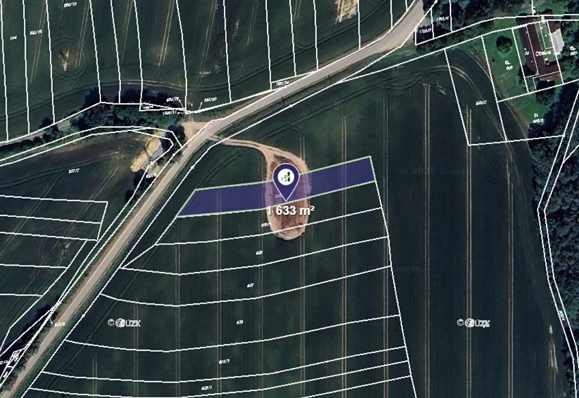 Prodej pole 1633 m²