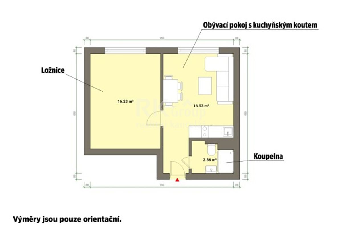 Prodej bytu 2+kk 35 m² – fotografie 4