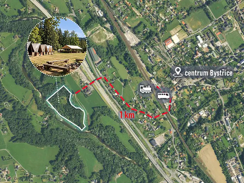 Prodej komerčního pozemku 22458 m², Bystřice – náhled fotky 3