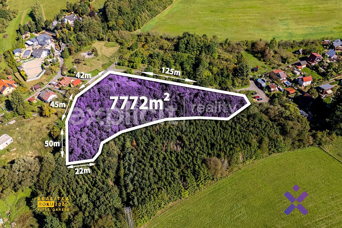 Prodej stavebního pozemku 7772 m² – fotografie 2