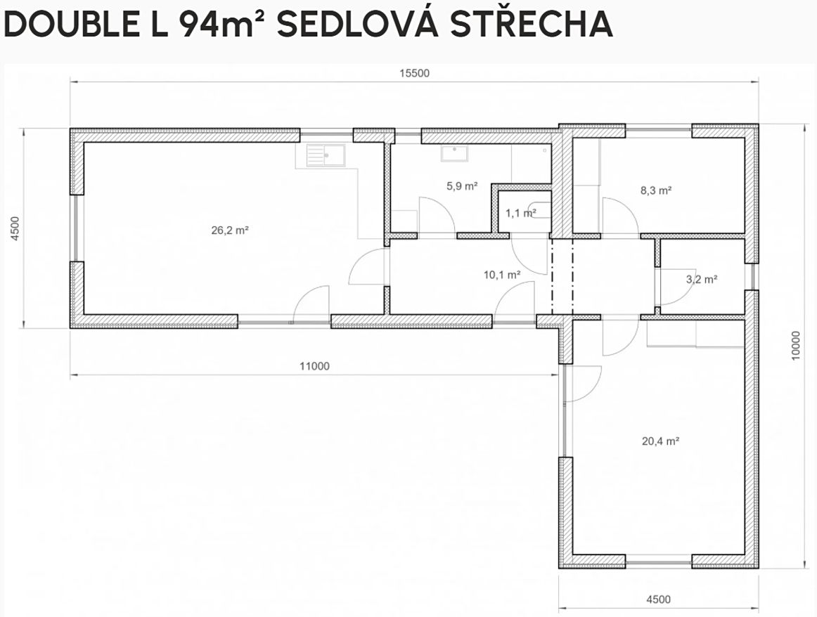 Prodej projektu na klíč 94 m², pozemek 400 m² – fotografie 4