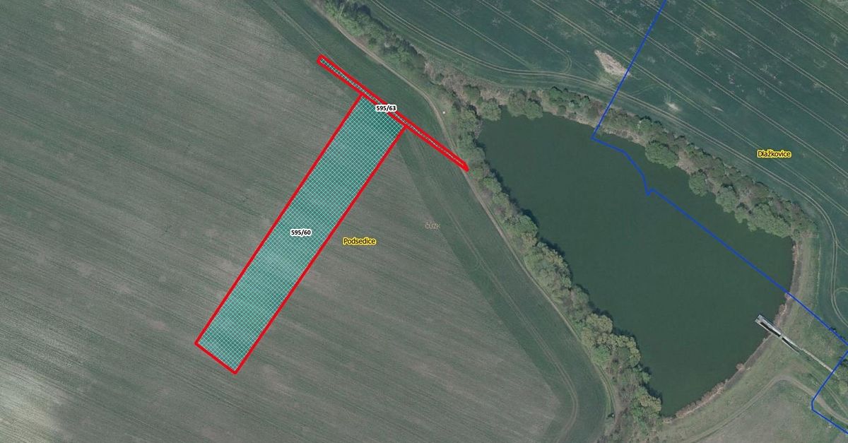 Prodej pole 5350 m², Podsedice – fotka 1 z 3