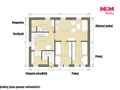 Квартира 3+kk в оренду, 59 м² (2 з 27)