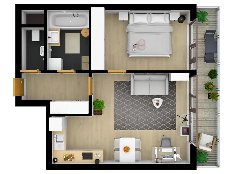 Pronájem bytu 2+kk 54 m², Praha – náhled fotky 2