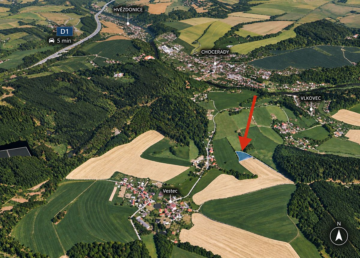 Prodej pole 3582 m² – fotografie 2