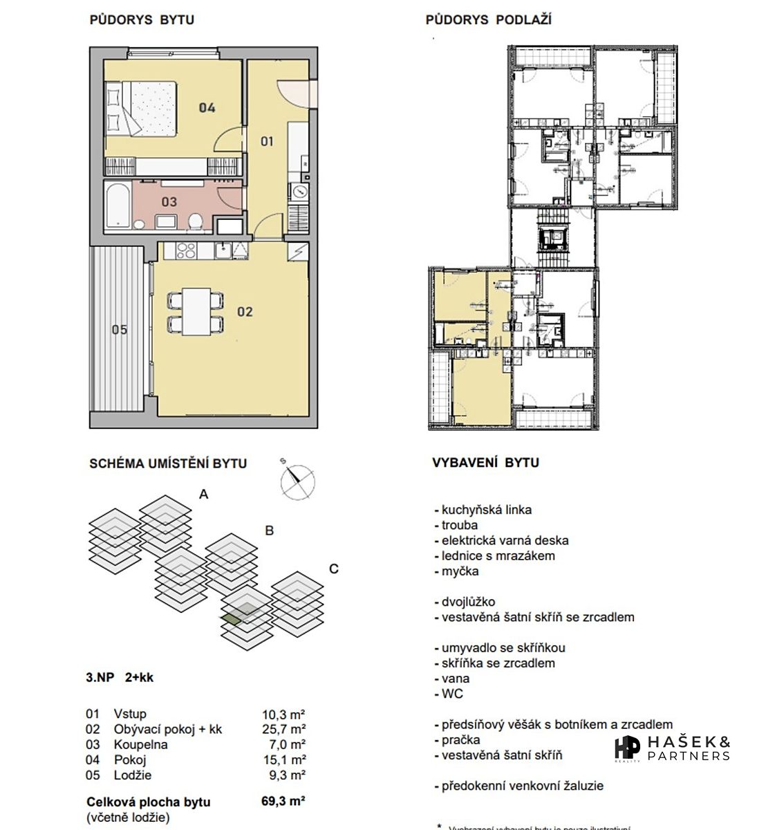 Pronájem bytu 2+kk 69 m² – fotografie 2
