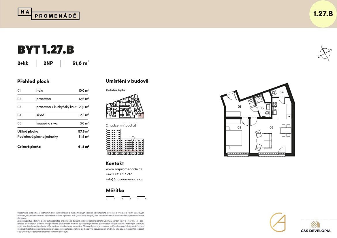 Prodej bytu 2+kk 58 m² – fotografie 4