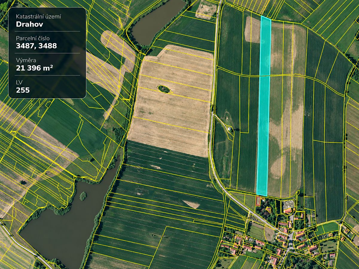 Prodej pole 21396 m²