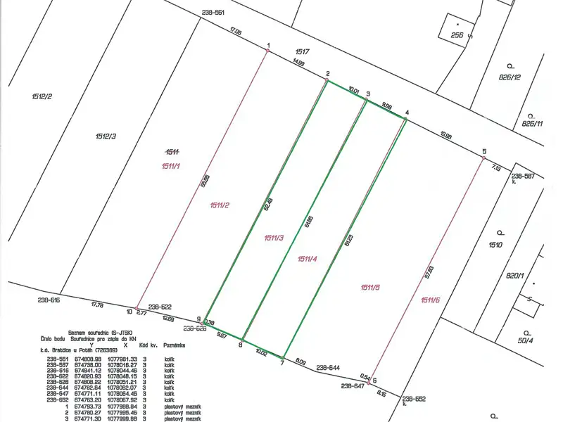 Prodej stavebního pozemku 1000 m², Bratčice – náhled fotky 2