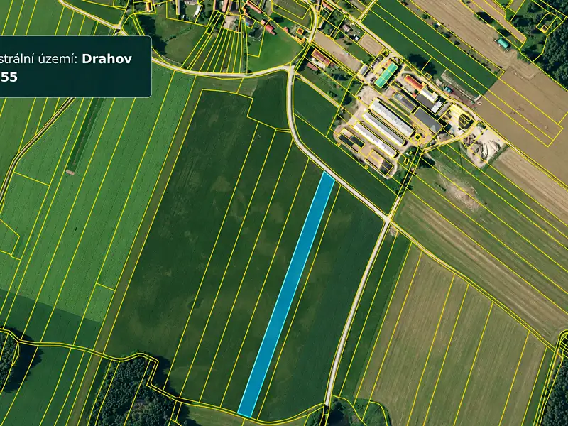Prodej pole 13282 m², Drahov – náhled fotky 1
