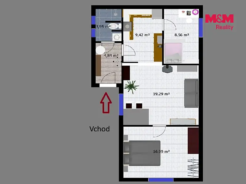 Pronájem rodinného domu 60 m², pozemek 313 m², Drobovice – náhled fotky 3