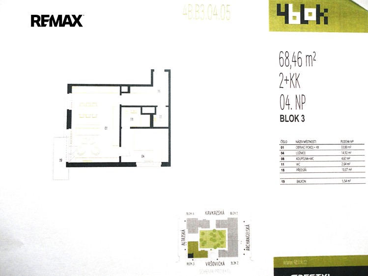 Pronájem bytu 2+kk, 66 m² (15 z 22)