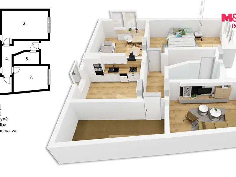 Prodej bytu 3+1 73 m², Hronov – náhled fotky 2