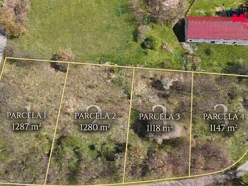Prodej stavebního pozemku 1118 m², Liptaň – náhled fotky 2