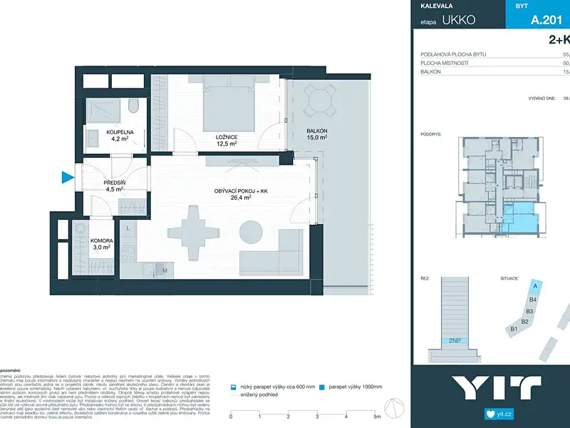 Prodej bytu 2+kk 51 m², Brno – náhled fotky 2