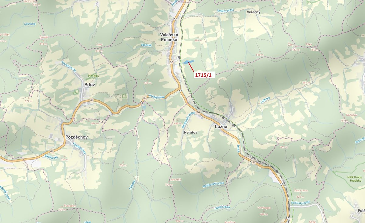 Dražba lesa 17552 m², Valašská Polanka – fotka 1 z 3