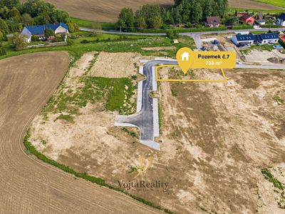 Prodej stavebního pozemku 738 m²