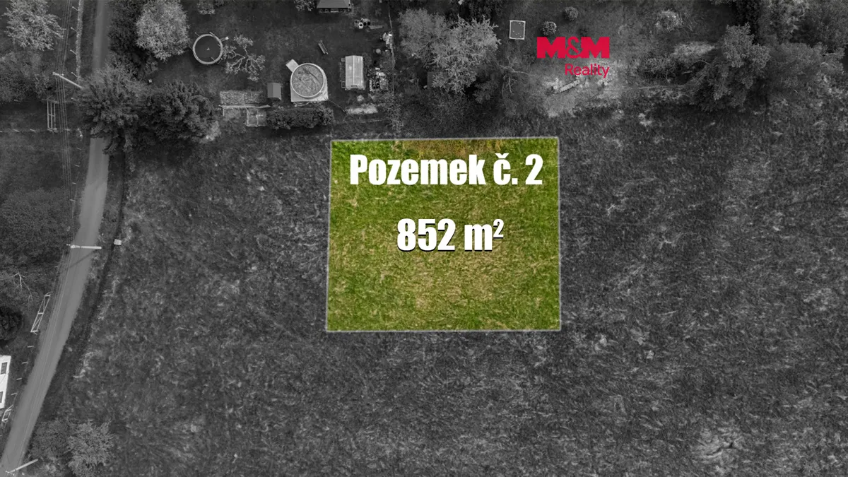 Prodej stavebního pozemku 852 m²