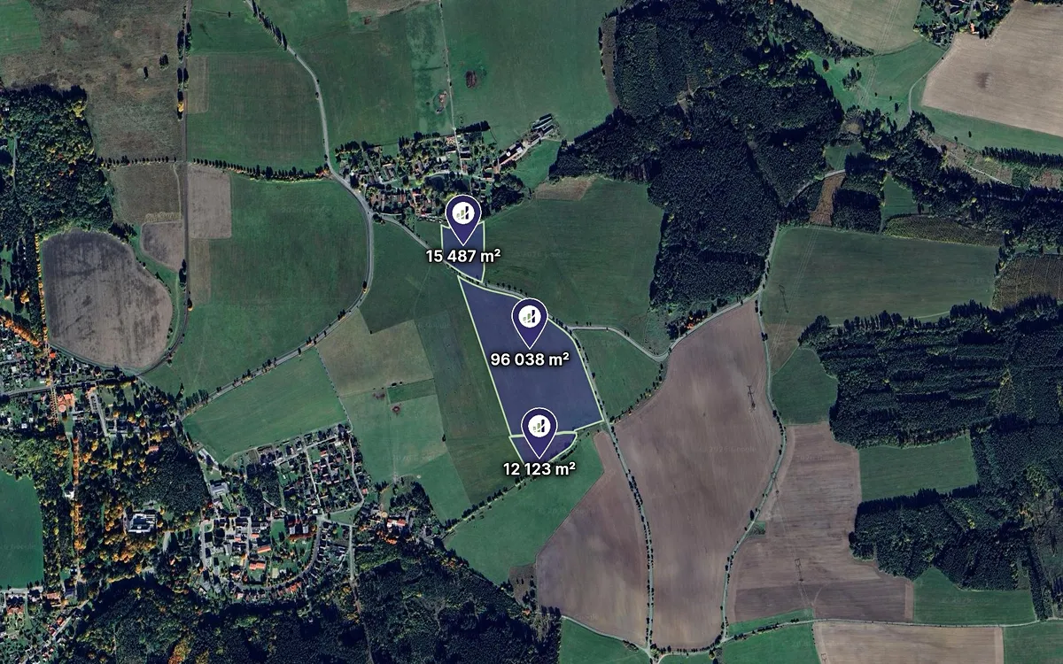 Prodej pole 123648 m²