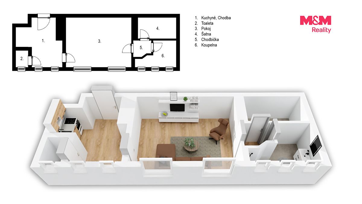Prodej bytu 1+kk 31 m² – fotografie 3