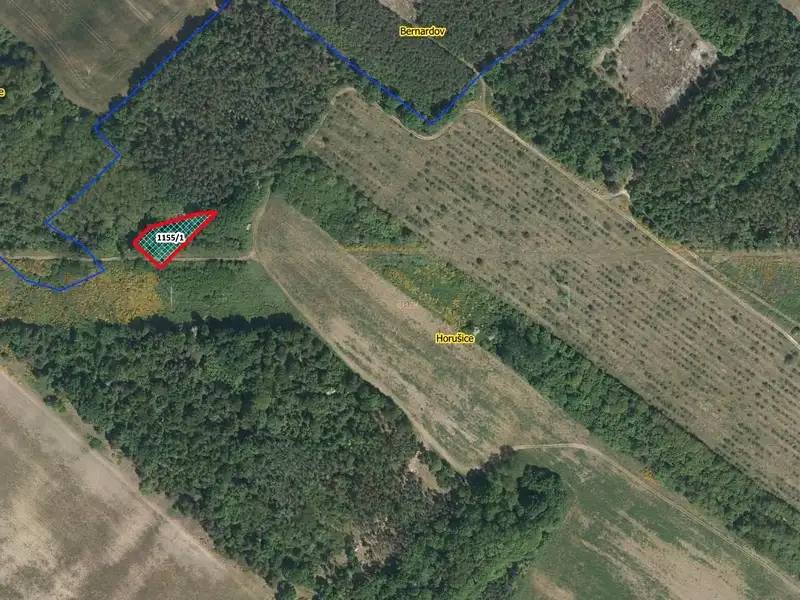 Prodej pole 1217 m², Horušice – náhled fotky 2