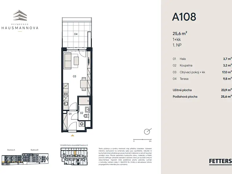 Prodej bytu 1+kk 24 m², Praha – náhled fotky 2