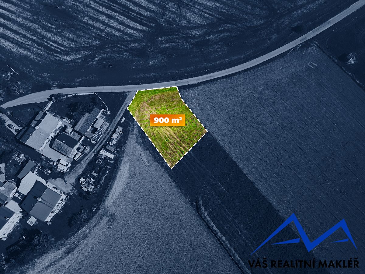 Prodej stavebního pozemku 900 m² – fotografie 2