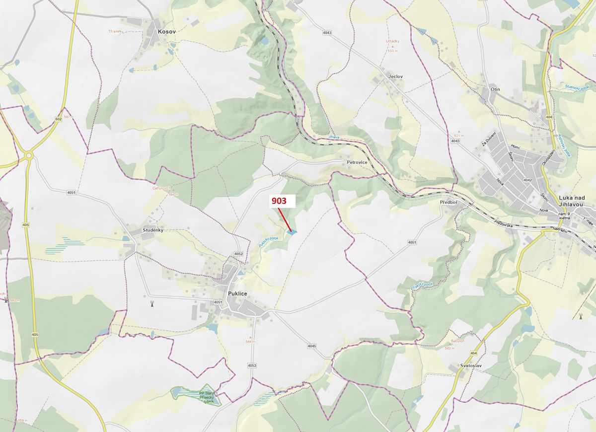 Dražba lesa 4900 m², Puklice – fotka 1 z 3