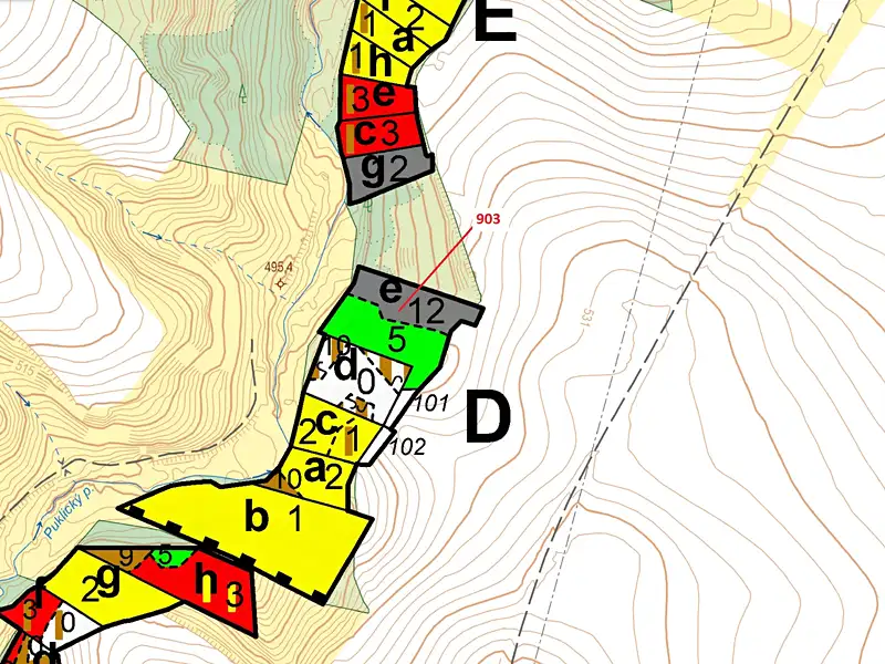 Dražba lesa 4900 m², Puklice – náhled fotky 3