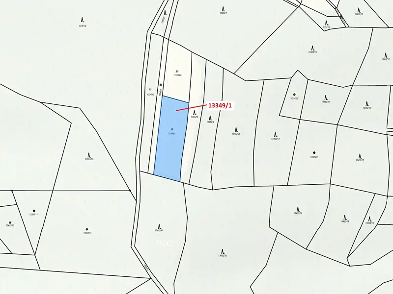 Dražba louky 1868 m², Hovězí – náhled fotky 3