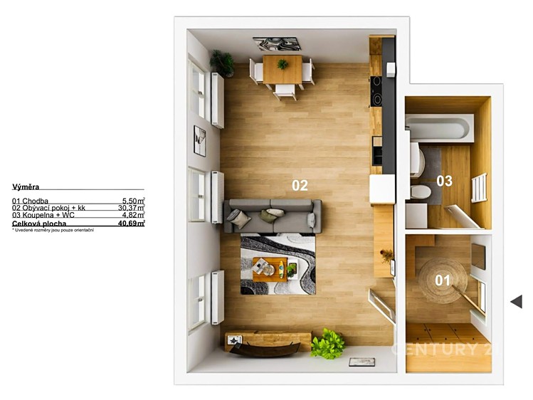 Wohnung 1+kk zum Kauf, 47 m² (9 von 17)