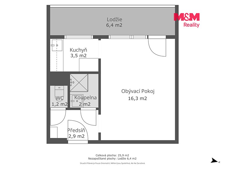 Prodej bytu 1+kk, 27 m² (4 z 24)