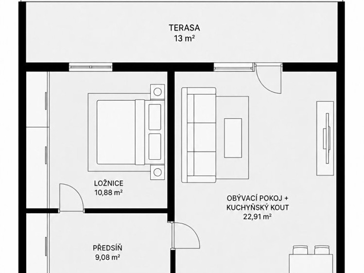 Wohnung 2+kk zum Kauf, 51 m² (21 von 22)
