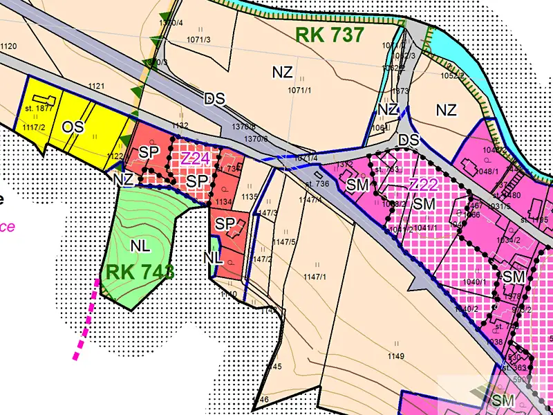 Prodej stavebního pozemku 3137 m², Hostinné – náhled fotky 3