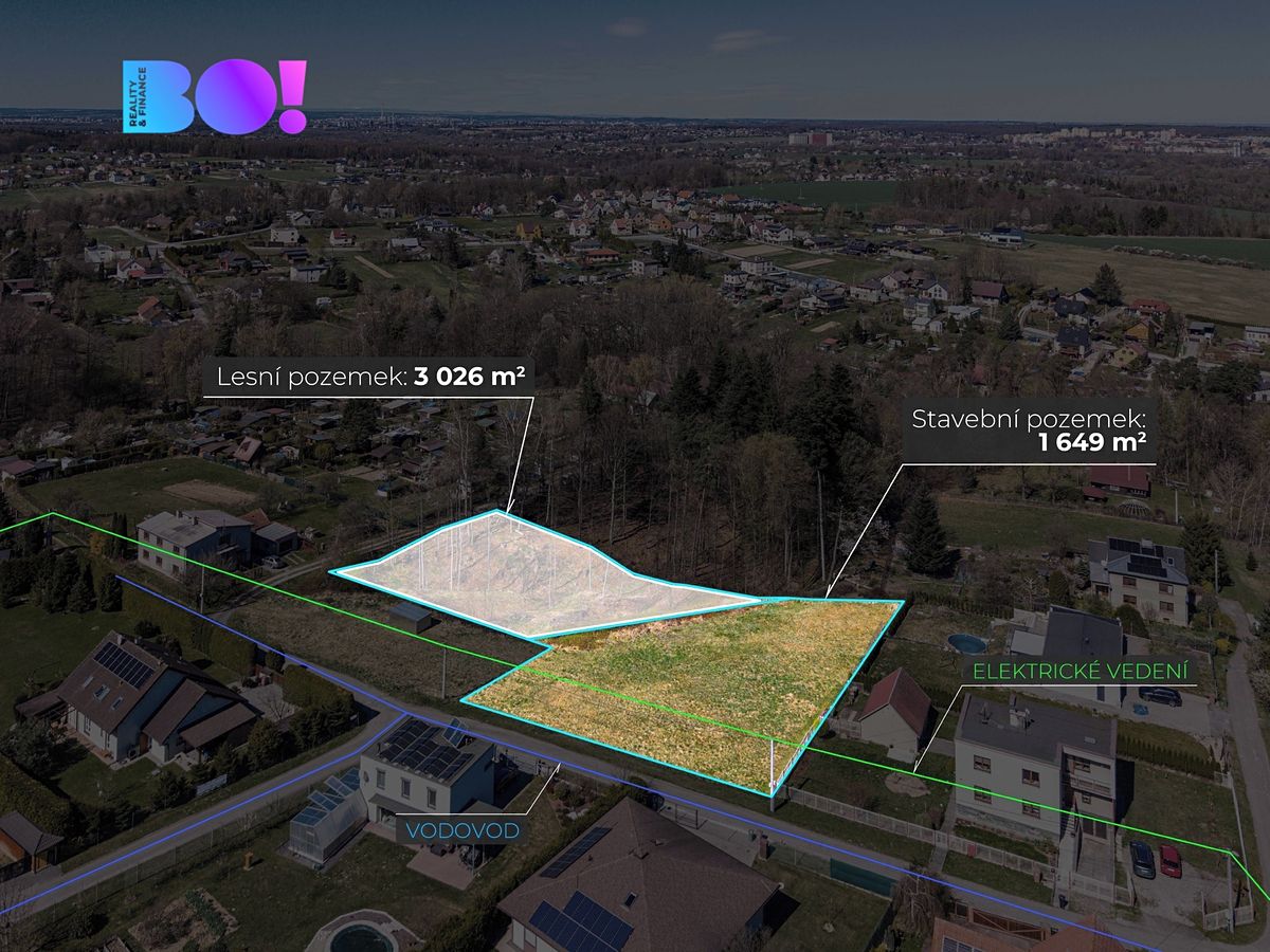 Prodej stavebního pozemku 1649 m² – fotografie 3