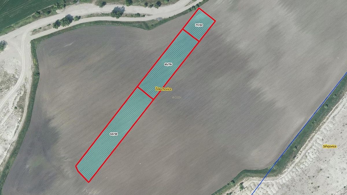 Prodej pole 7982 m², Čížkovice – fotka 1 z 3