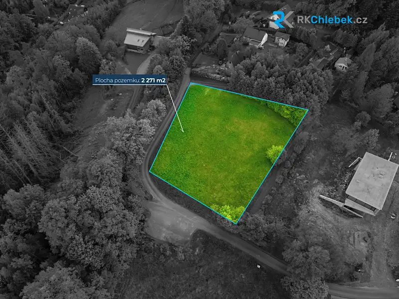 Prodej stavebního pozemku 2271 m², Metylovice – náhled fotky 3