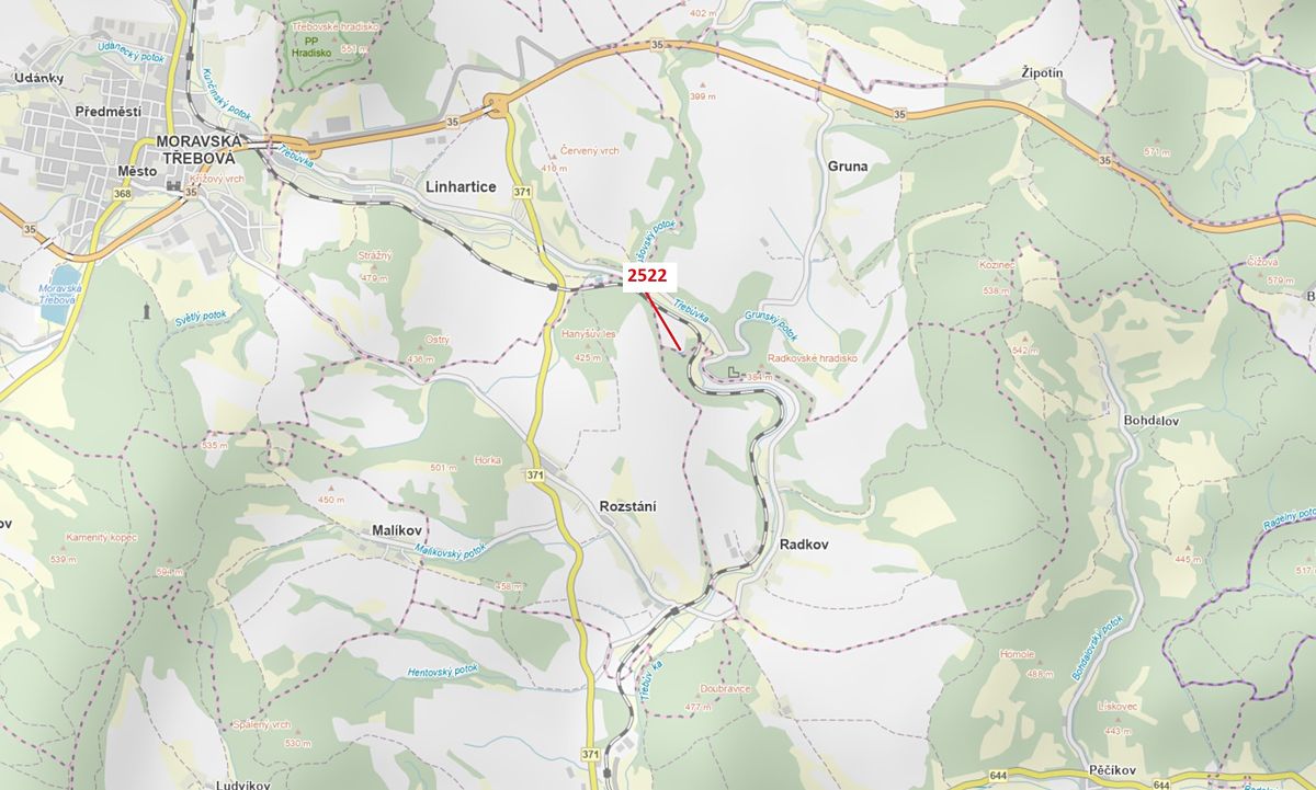 Dražba lesa 284 m², Gruna – fotka 1 z 3