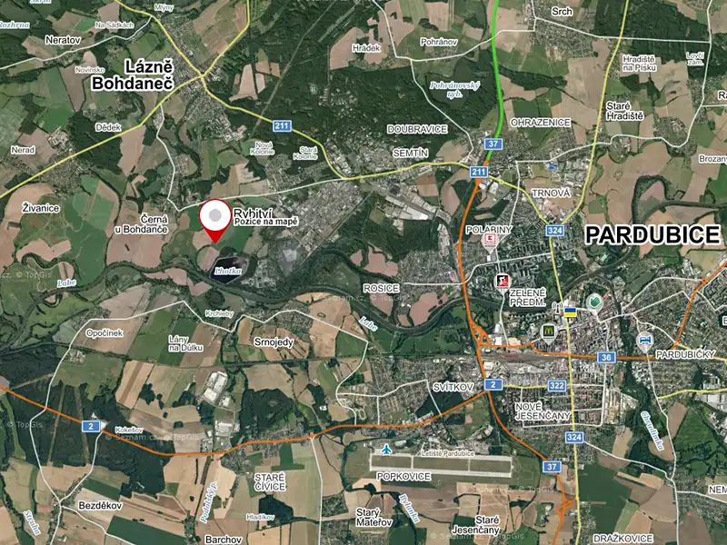 Prodej pole 111408 m², Rybitví – náhled fotky 2